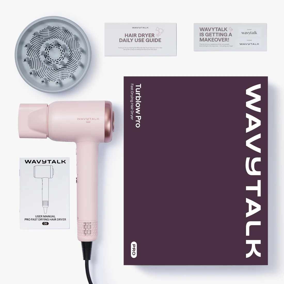 WAVYTALK TURBLOW PRO FAST DRYING HAIR DRYER D10 PINK thumbnail 9