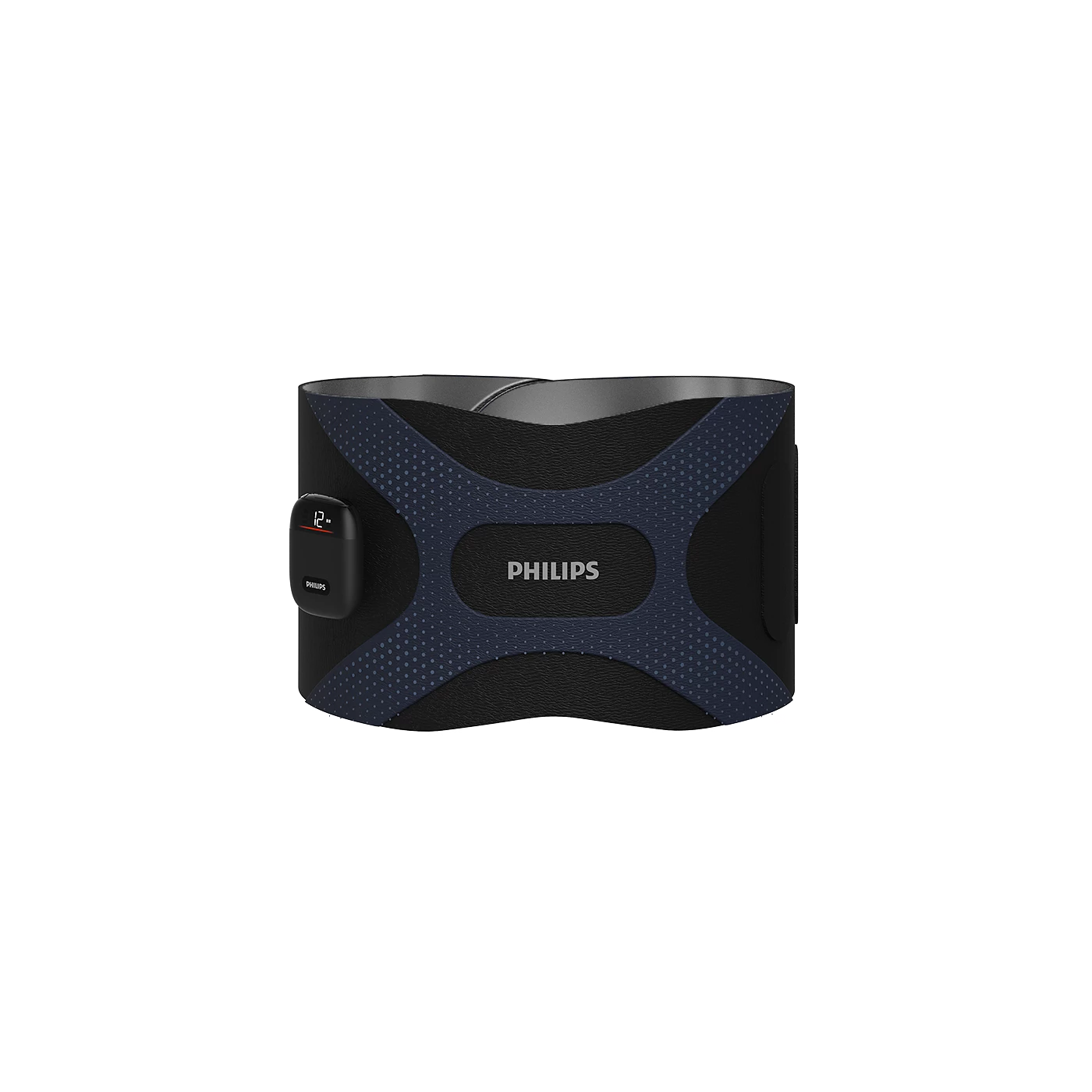 PHILIPS BACK AND WAIST ABDOMINAL MASSAGER BELT BLACK PPM4331