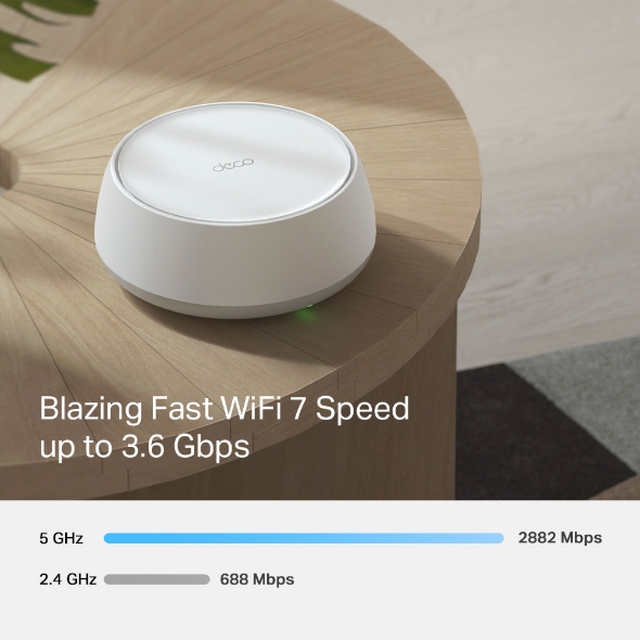 TP-LINK DECO BE3600 DUAL BAND WHOLE HOME MESH WIFI 7 SYSTEM 3 PACK DECO-BE22 thumbnail 4