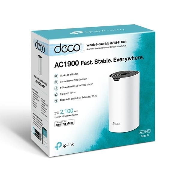 TP LINK AC1900 WHOLE HOME MESH WIFI SYSTEM DECO S7 (1 PACK) thumbnail 3