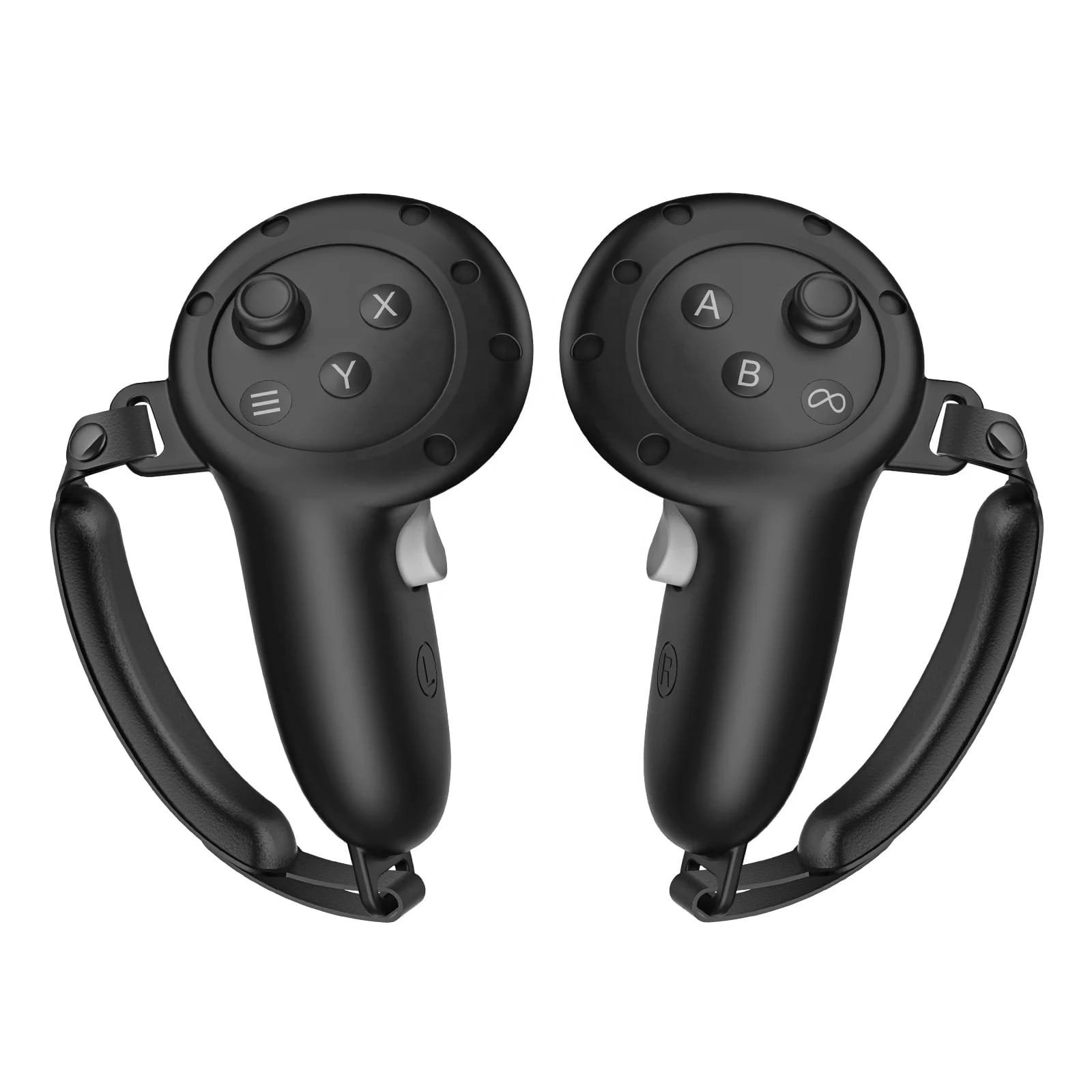 BLUPEBBLE ELITE SILICON HAND GRIP COVER FOR META QUEST 3 BLACK BP-VRQ3GRIP-BK