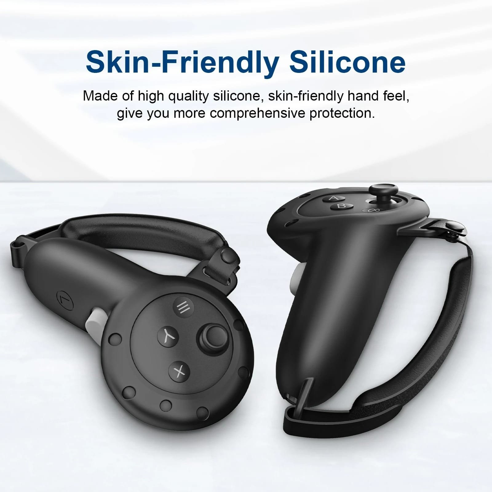 BLUPEBBLE ELITE SILICON HAND GRIP COVER FOR META QUEST 3 BLACK BP-VRQ3GRIP-BK thumbnail 7