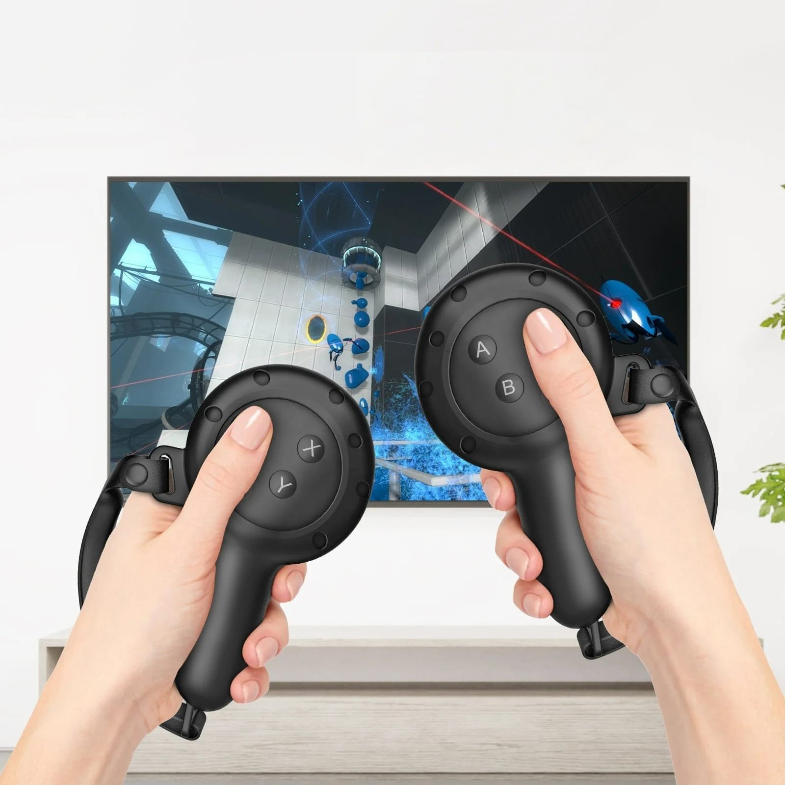 BLUPEBBLE ELITE SILICON HAND GRIP COVER FOR META QUEST 3 BLACK BP-VRQ3GRIP-BK thumbnail 3