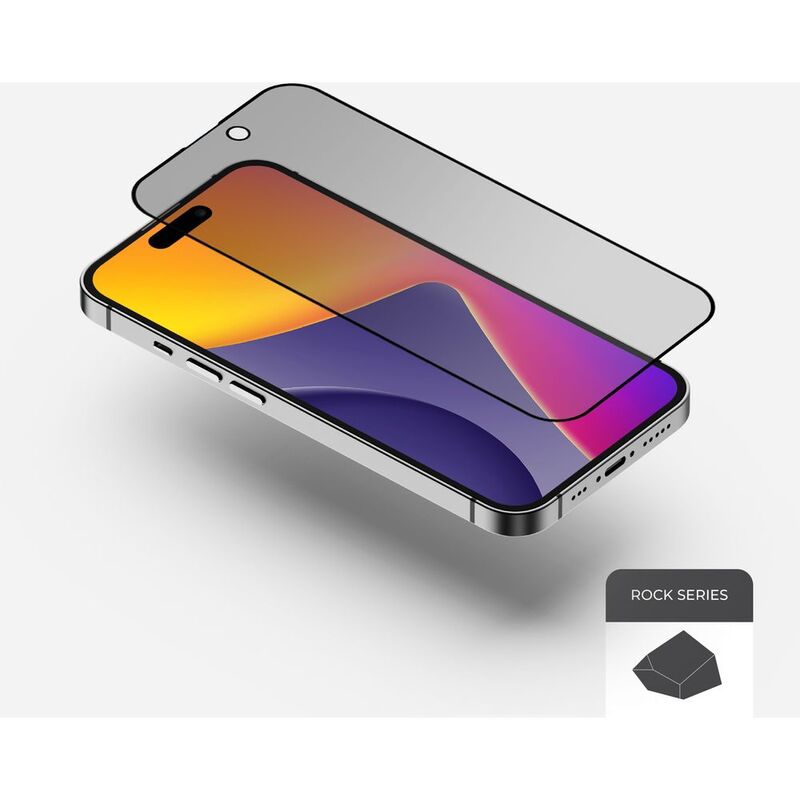 BLUPEBBLE IPHONE 16 PLUS GRAPHENE TEMPERED GLASS 2.5D PRIVACY BP-ROCKIP16PLUS6.7AP-PRV thumbnail 4