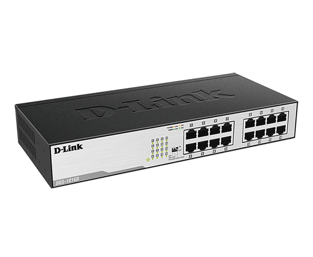 D-LINK 16 PORT GIGABIT SWITCH DGS-1016D