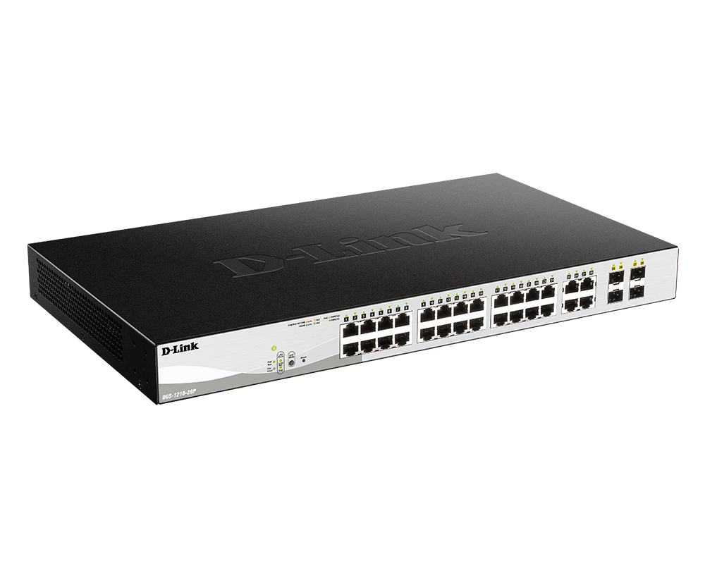 D LINK 24 PORT POE GIGABIT SMART MANAGED SWITCH DGS-1210-28P thumbnail 2