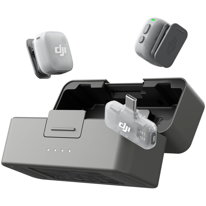 DJI MIC MINI 2 WIRELESS MICROPHONE SYSTEM WITH CHARGING CASE (2TX+ MOBILE RX)