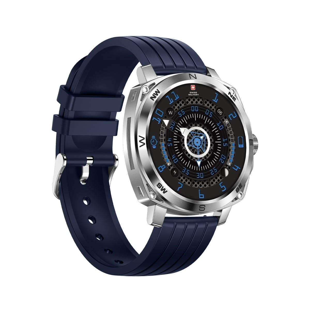 SWISS MILITARY DOM 4 WATCH WITH METAL/SILICONE STRAPS thumbnail 10