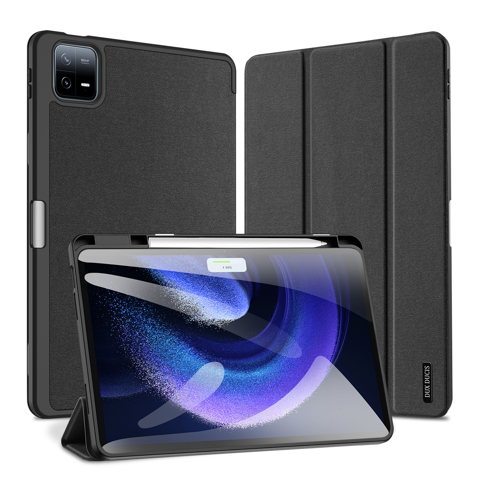 DUXDUCIS XIAOMI PAD 6/6 PRO DOMO SERIES CASE BLACK DOMO365