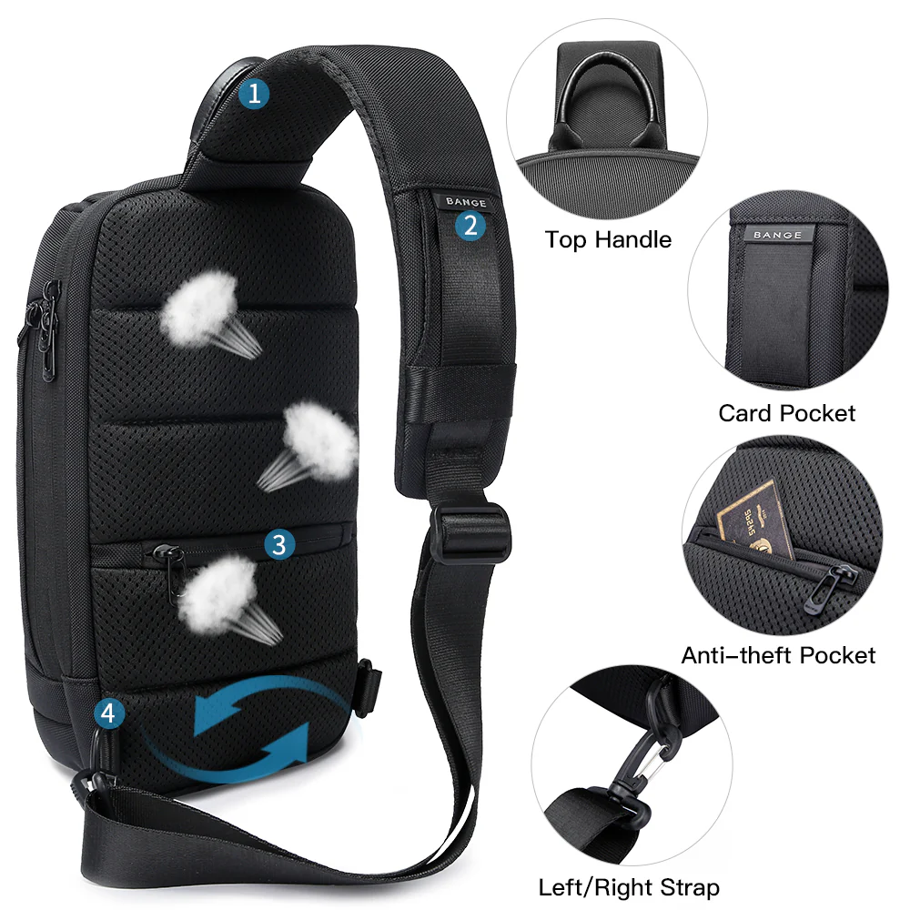 BANGE MESSENGER BAG GREEN BG-3097 thumbnail 2