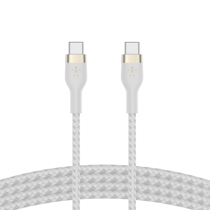 BELKIN BOOST CHARGE PRO FLEX USB C TO USB C CABLE 1M WHITE CAB011BT1MWH