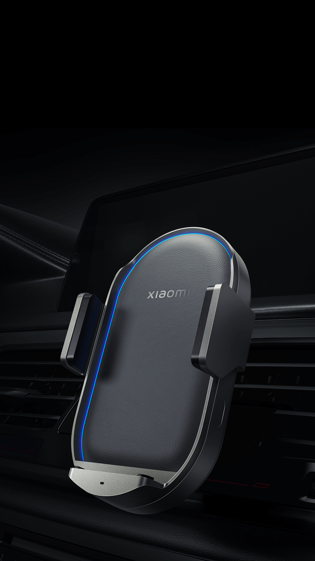 Mi Xiaomi 50W Wireless Car Charger - Fast Charging in Black thumbnail 3
