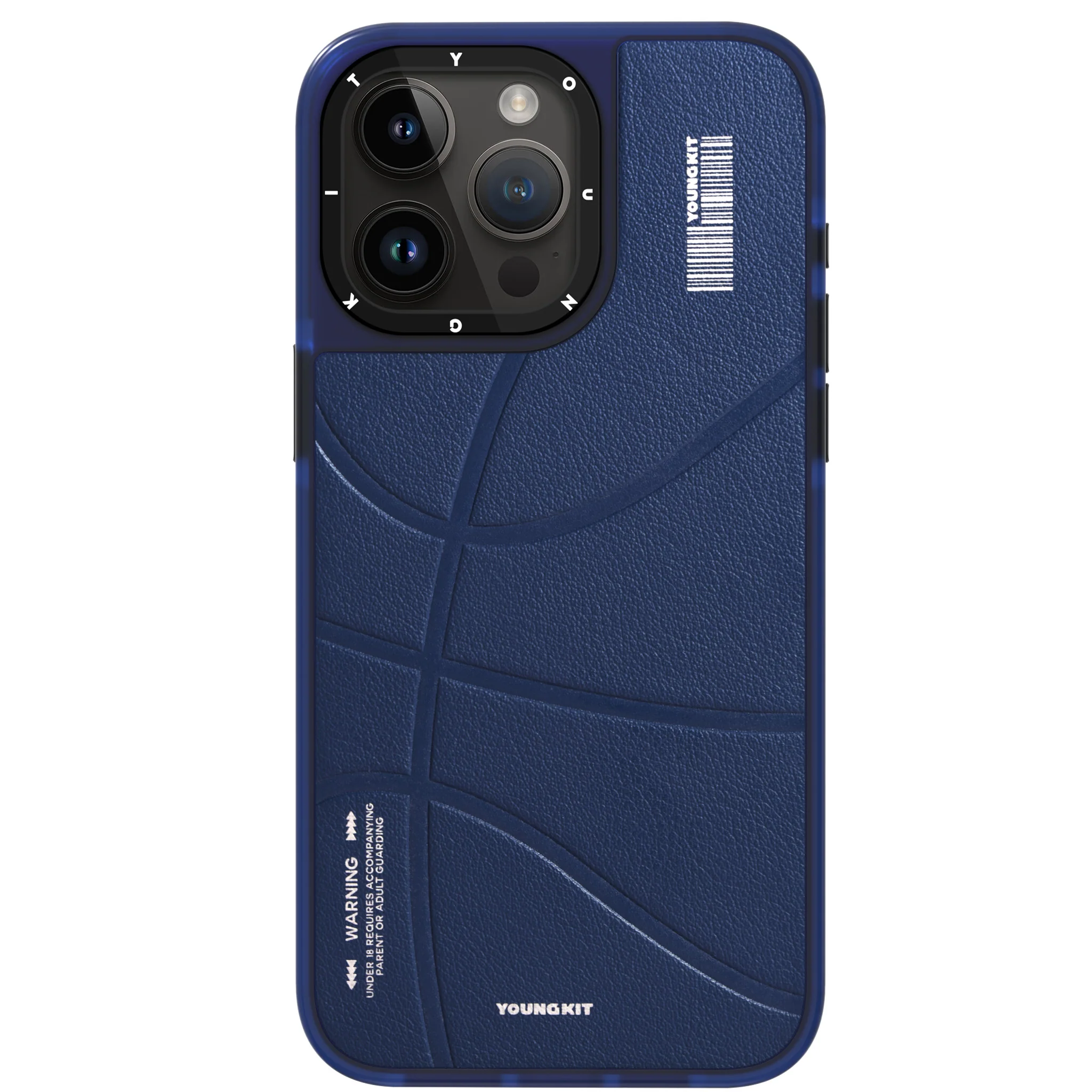 YOUNGKIT IPHONE 15 PRO BACKBOARD CASE BLUE