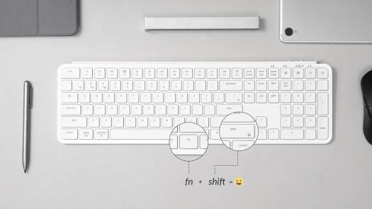 KEYCHRON B6 PRO ULTRA SLIM 2.4G WIRELESS KEYBOARD IVORY WHITE ARABIC B6P-K8-AR thumbnail 4
