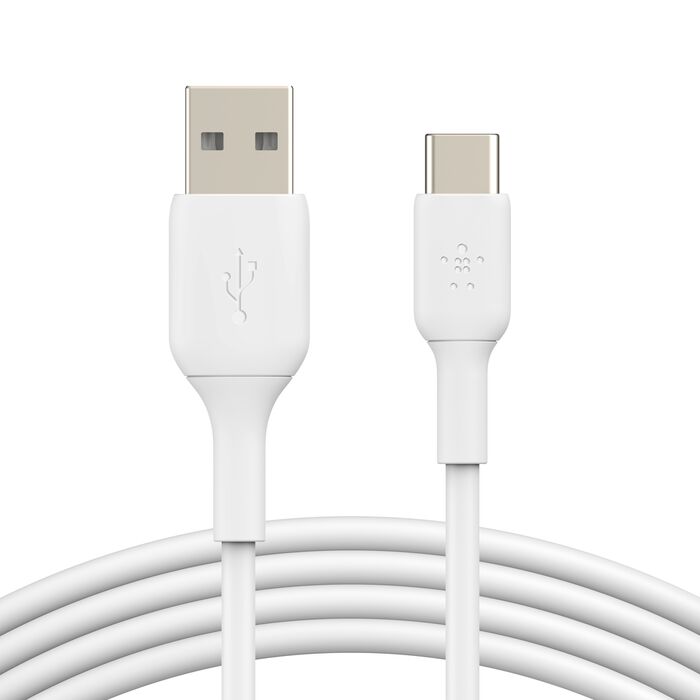 BELKIN USB A TO USB C CABLE - 1M WHITE CAB001BT1MWH