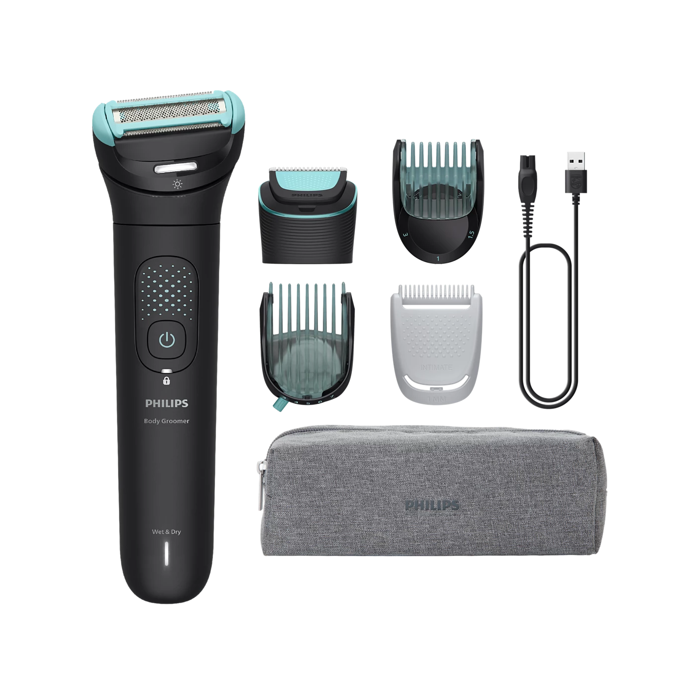 PHILIPS BODYGROOMER 7000 SERIES 2D FLEXING HEAD SHAVER BLACK BG747015
