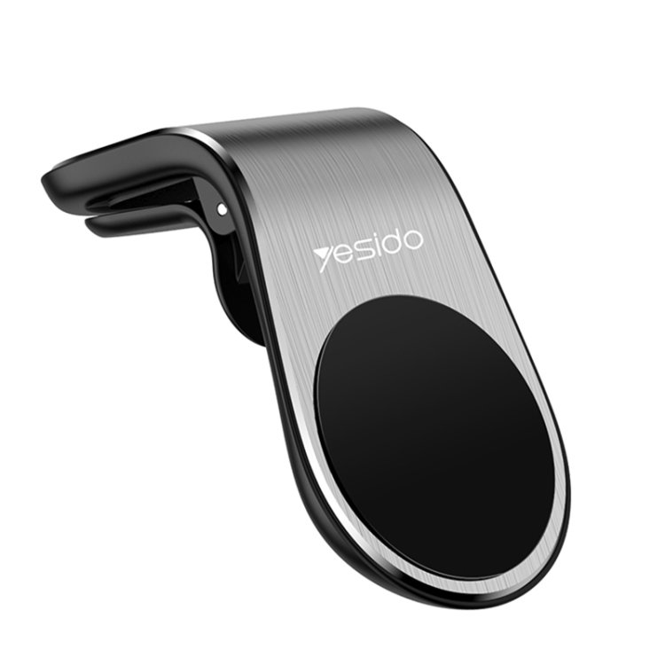 YESIDO L SHAPE AIR VENT CLIP MAGNETIC CAR HOLDER BLACK C64