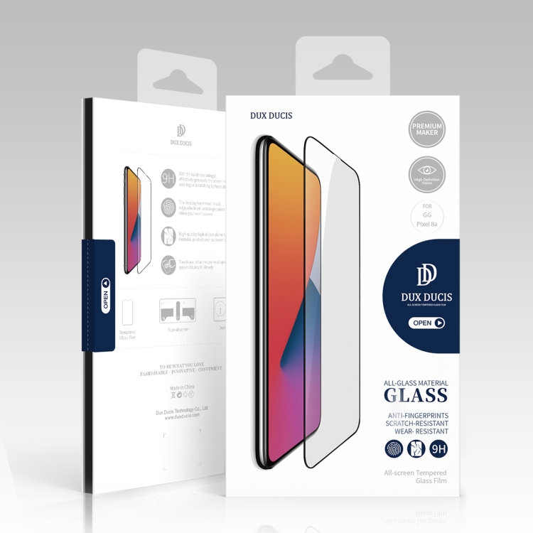 DUXDUCIS GOOGLE PIXEL 8A GLASS SCREEN PROTECTOR BLACK