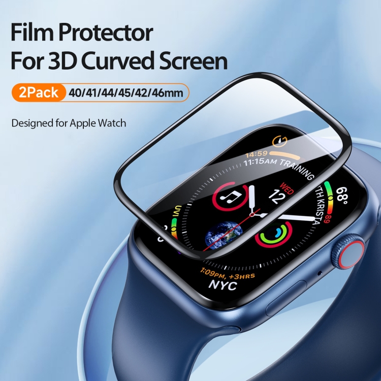 DUX DUCIS APPLE WATCH SERIES 10/11 46MM PMMA COMPOSITE FILM BLACK thumbnail 3