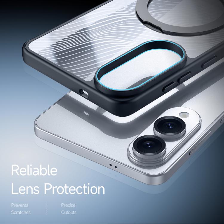 DUXDUCIS SAMSUNG S25 EDGE WITH MAGNETIC STAND AIMO MAG CASE BLACK AIMO-0323 thumbnail 3