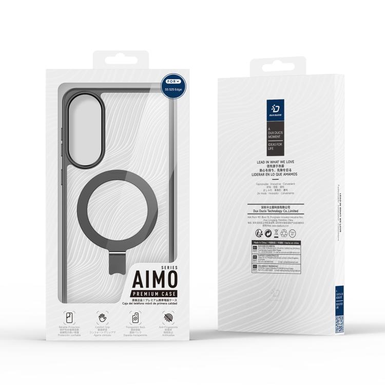 DUXDUCIS SAMSUNG S25 EDGE WITH MAGNETIC STAND AIMO MAG CASE BLACK AIMO-0323 thumbnail 2