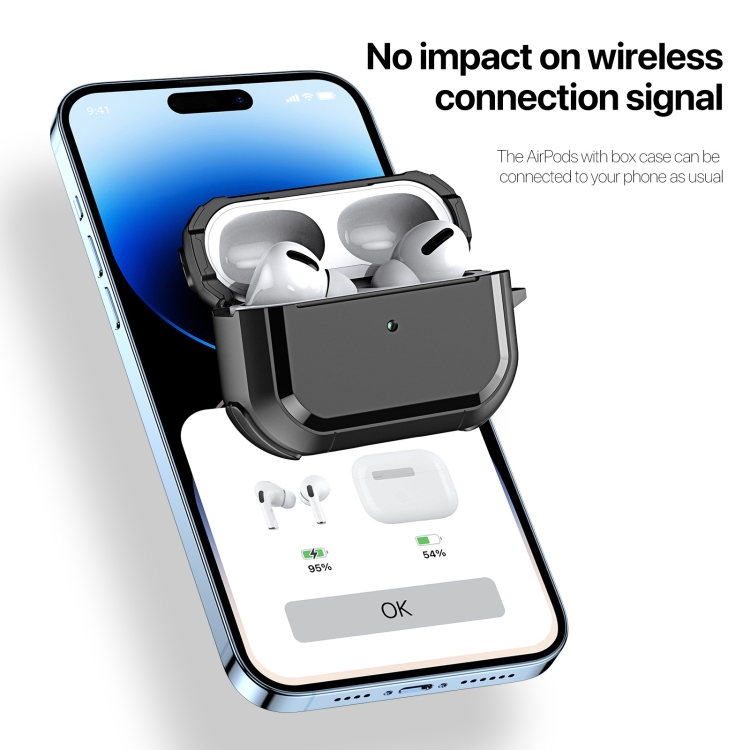 DUXDUCIS AIRPODS PRO 2 PECN SERIES CASE GREY BLACK PECN0049 thumbnail 4