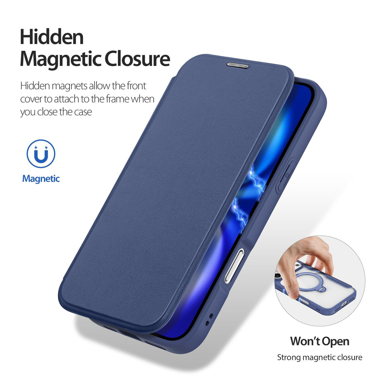 DUX DUCIS IPHONE 17 PRO SKIN X PRO CASE WITH MAGNETIC STAND BLUE SKIN-X0506 thumbnail 2