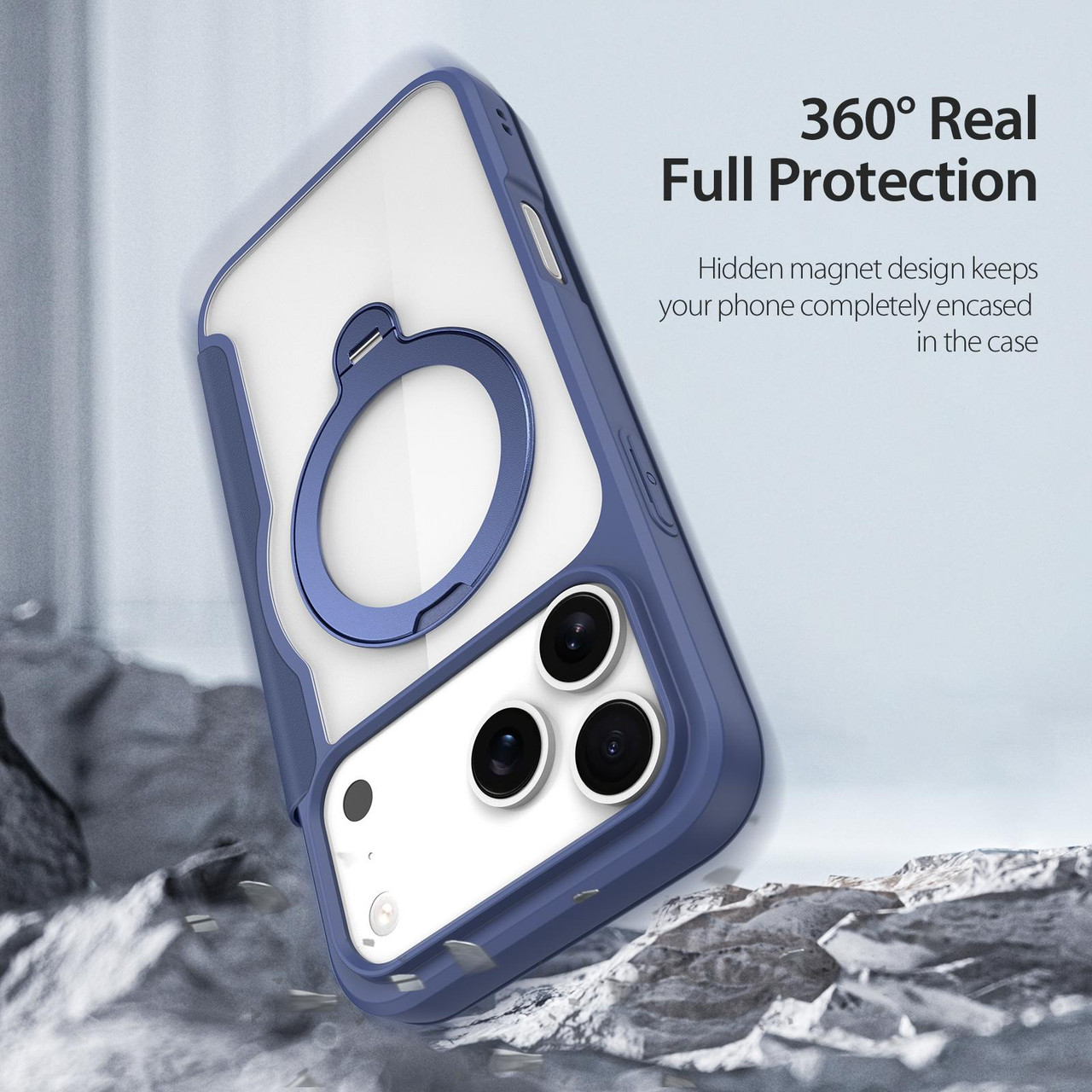 DUX DUCIS IPHONE 17 PRO SKIN X PRO CASE WITH MAGNETIC STAND BLUE SKIN-X0506 thumbnail 7