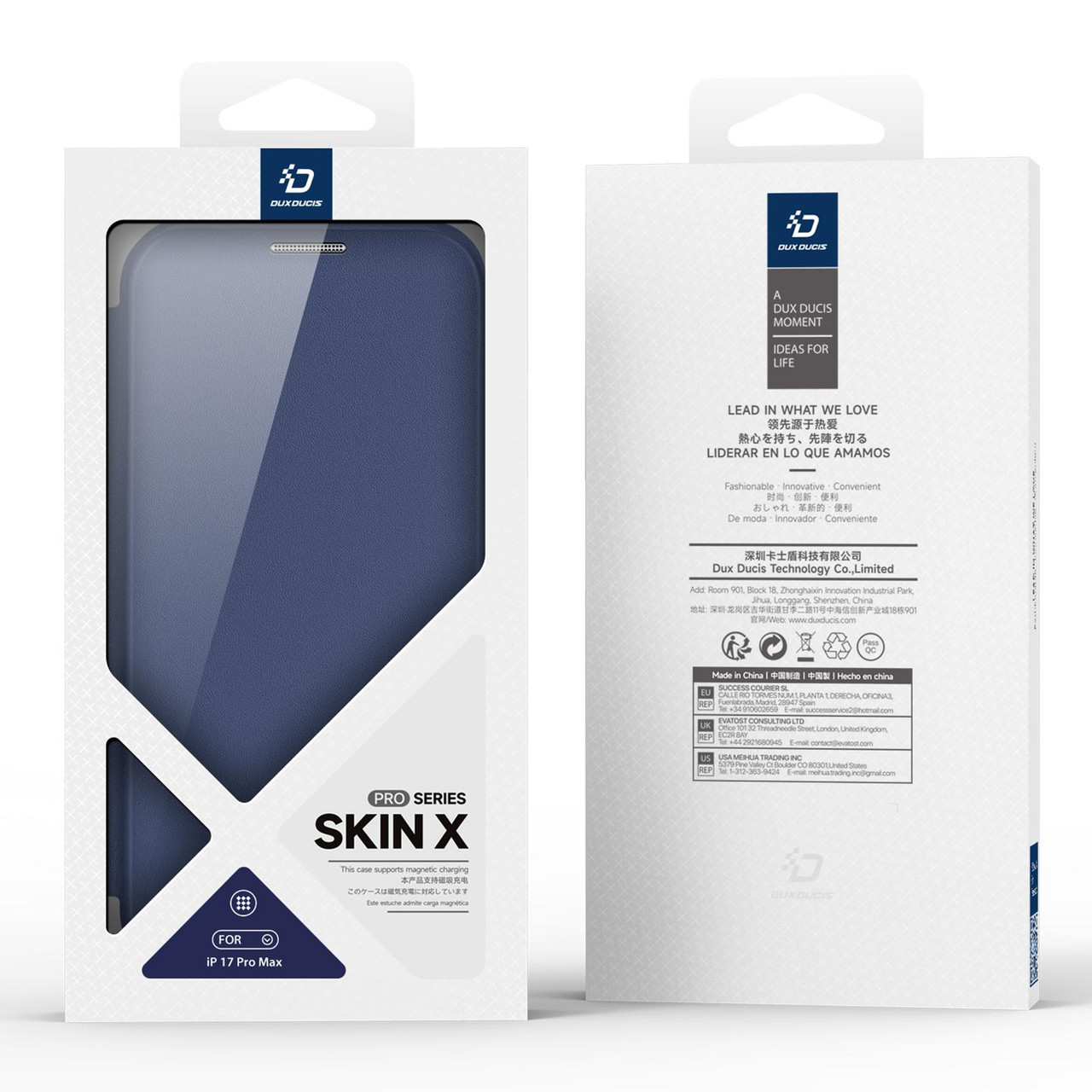 DUX DUCIS IPHONE 17 PRO SKIN X PRO CASE WITH MAGNETIC STAND BLUE SKIN-X0506 thumbnail 8