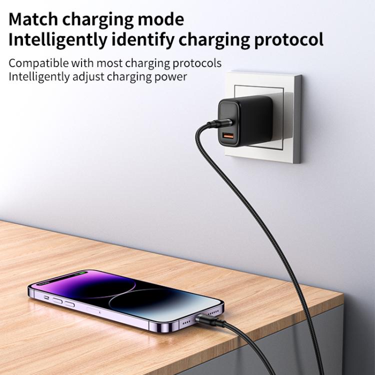 YESIDO 27W USB-C TO LIGHTNING CABLE 1.2M BLACK CA189 thumbnail 5