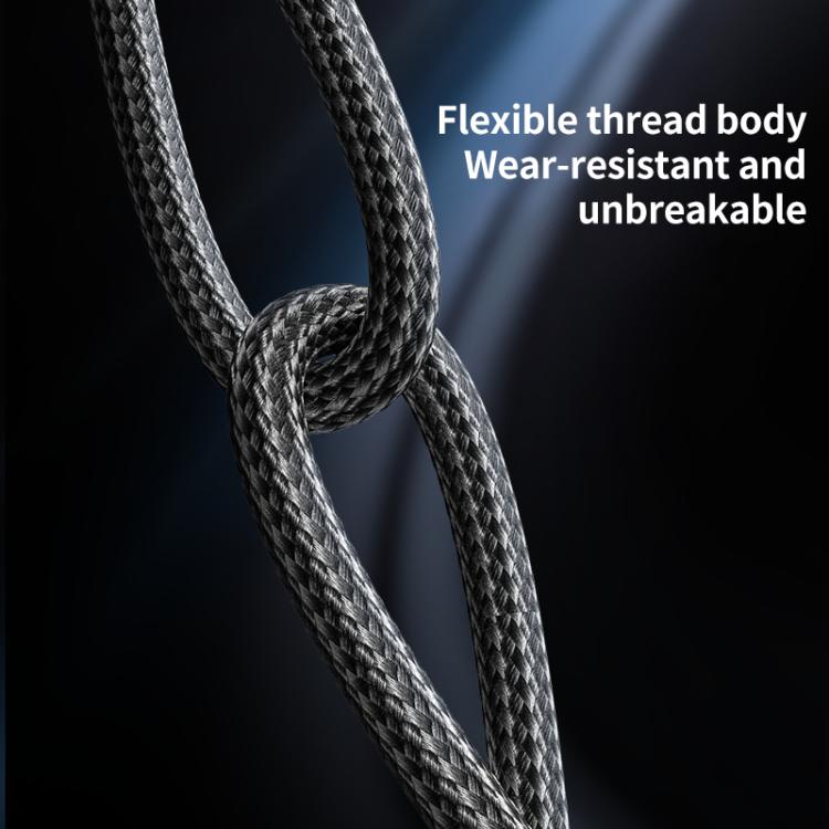 YESIDO 27W USB-C TO LIGHTNING CABLE 1.2M BLACK CA189 thumbnail 7