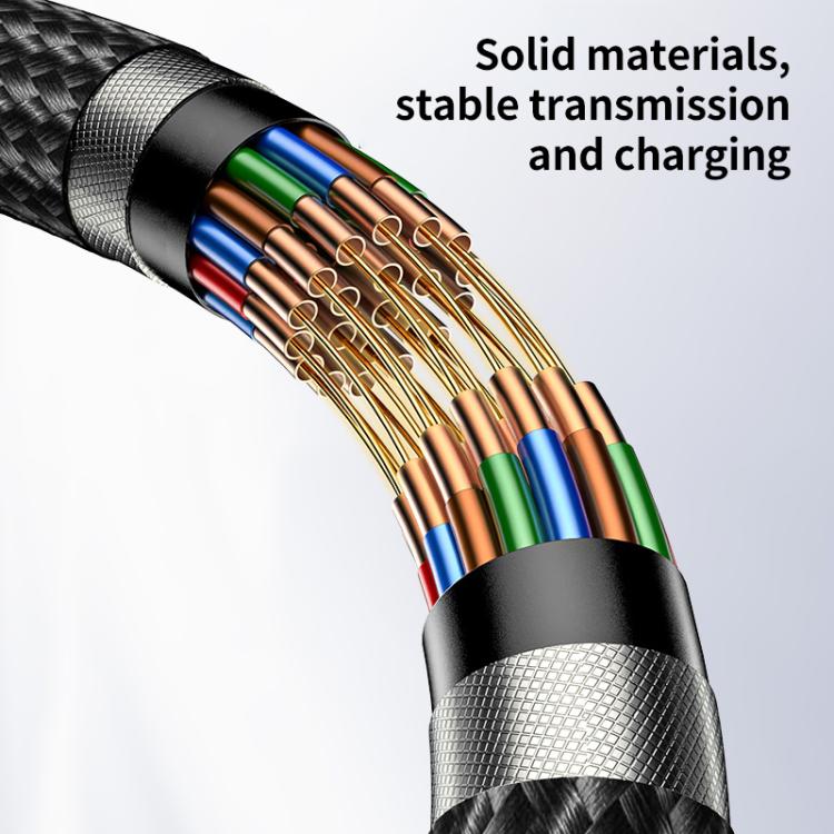 YESIDO 27W USB-C TO LIGHTNING CABLE 1.2M BLACK CA189 thumbnail 8