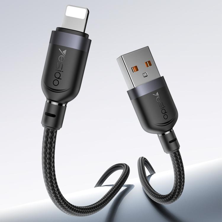 YESIDO 12W USB-A TO LIGHTNING CABLE 3M BLACK CA134L thumbnail 2