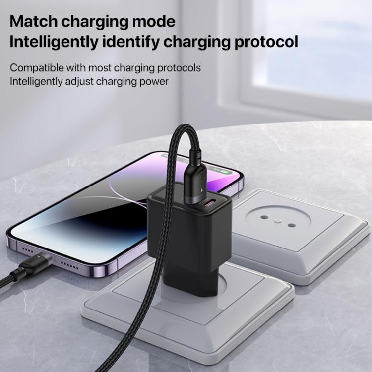 YESIDO 12W USB-A TO LIGHTNING CABLE 3M BLACK CA134L thumbnail 8