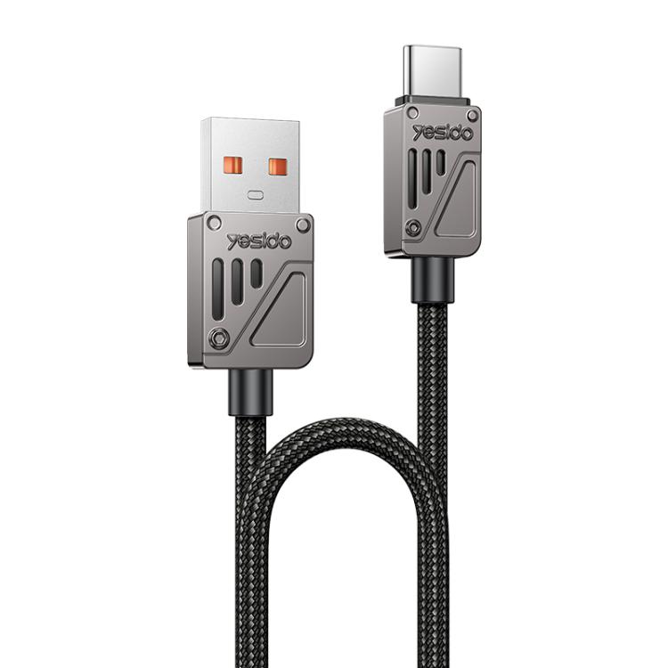 YESIDO 18W USB-A TO USB-C CABLE 1.2M BLACK CA135C