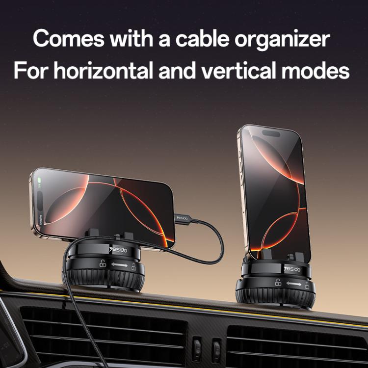 YESIDO DASHBOARD PHONE HOLDER BLACK C272 thumbnail 5