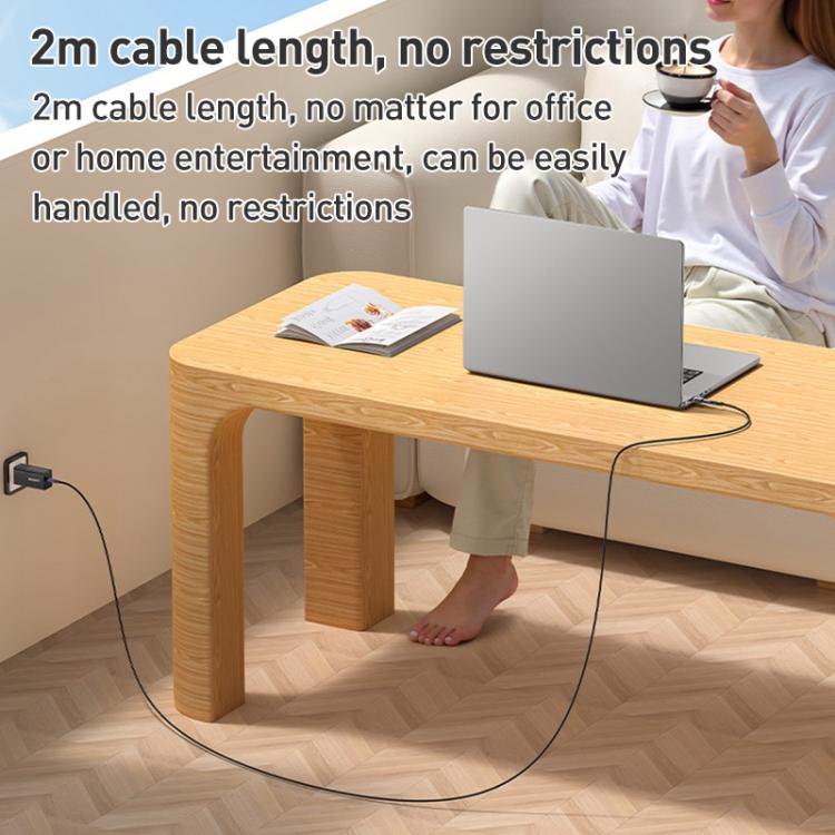 YESIDO 2 IN 1 TYPE C TO TYPE C MAGNETIC CABLE 240W BLACK CA197 thumbnail 5