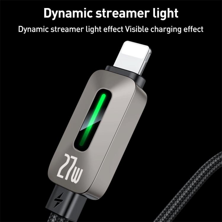 YESIDO PD FAST CABLE  27W TYPE C TO LIGHTNING GREY CA199 thumbnail 9
