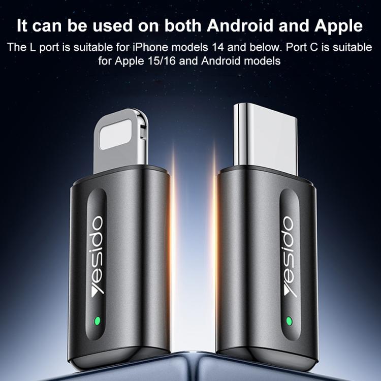 YESIDO INFRARED REMOTE CONTROLTYPE C BLACK EC26C thumbnail 7