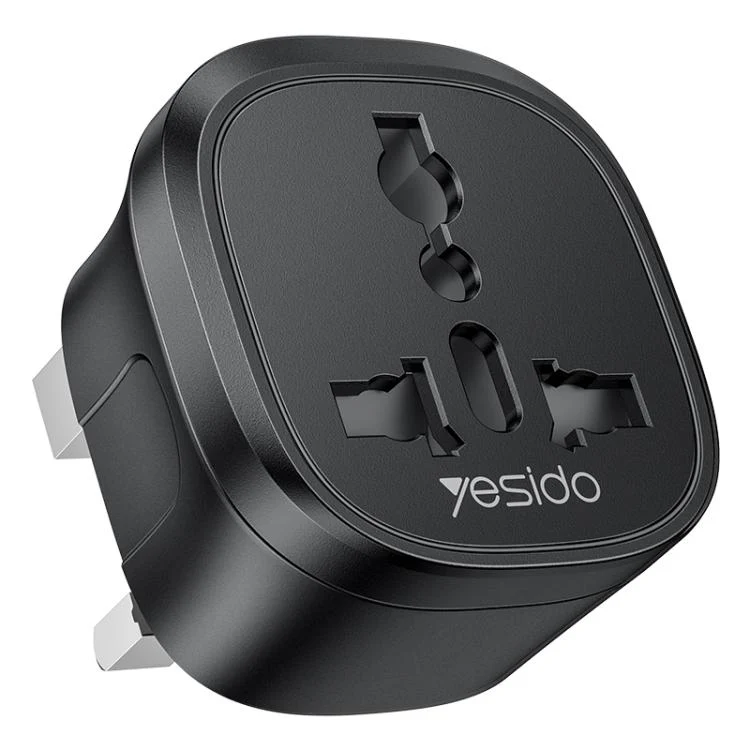YESIDO UNIVERSAL ADAPTER-UK BLACK UK MC43