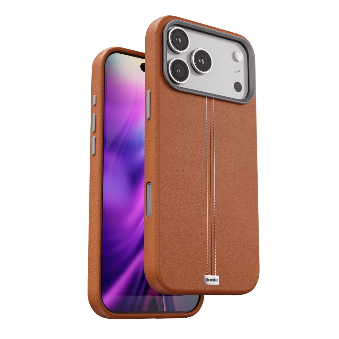 Blupebble Elite Guard Case With MagSafe For iPhone 17 Pro Brown