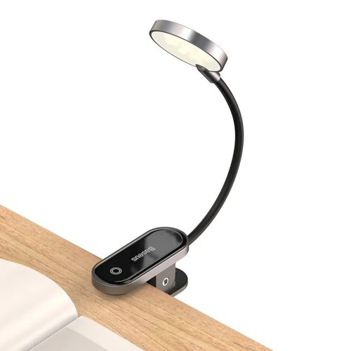 BASEUS COMFORT READING MINI CLIP LAMP DARK GREY DGRAD-0G-GY thumbnail 2