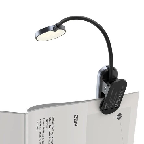 BASEUS COMFORT READING MINI CLIP LAMP DARK GREY DGRAD-0G-GY thumbnail 5