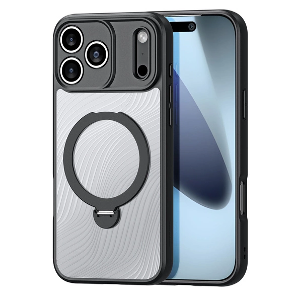 DUX DUCIS IPHONE 17 PRO AIMO MAG CASE WITH MAGNETIC STAND BLACK AIMO-0381