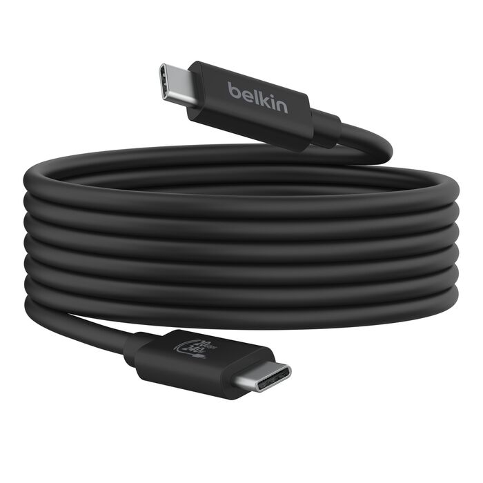 BELKIN CONNECT USB C TO USB C 240W USB 4 CABLE 2M BLACK INZ004BT2MBK thumbnail 2