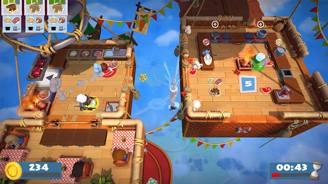 NINTENDO SWITCH OVERCOOKED PLUS OVERCOOKED 2 GAME CD thumbnail 3