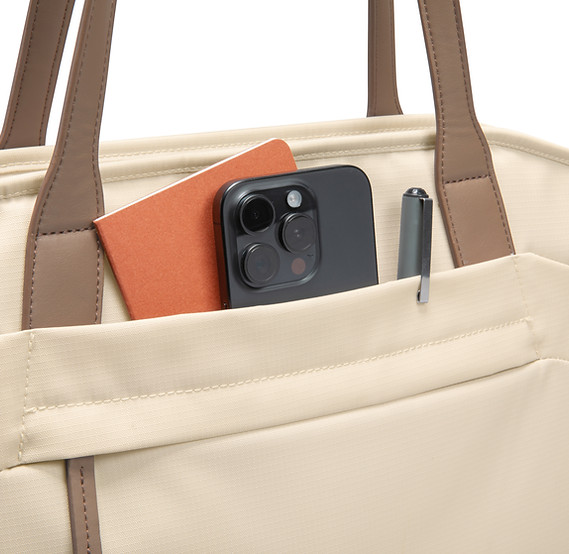 TOMTOC VERSATILE T23 LAPTOP TOTE BAG KHAKI T23S1K1 thumbnail 7