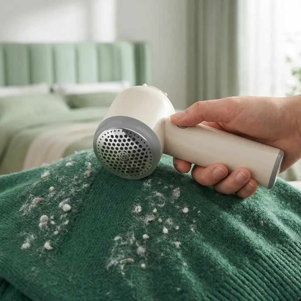 GREEN LION 3 IN 1 STEAMER DRY IRON STEAMER LINT REMOVER CREAM GNBX250STMCM thumbnail 6