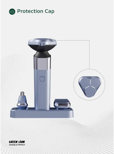 GREEN LION GBLADE HAIR & NOSE TRIMMER SHAVER GRAY GNGBLDTRIMGY thumbnail 4