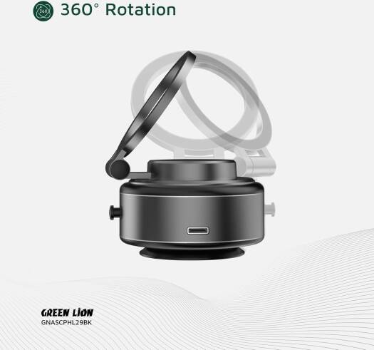 GREEN LION AUTO SUCTION PHONE HOLDER MATTE BLACK GX-29 GNASCPHL29BK thumbnail 6